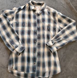 Filson Blue and Cream Men's Flannel